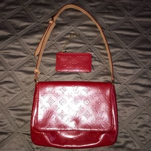 Louis Vuitton Purse with wallet. Red clearance